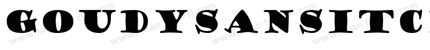goudysansitcbybt blackltalic字体转换